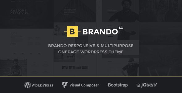 Brando - 多用途单页网站模板WordPress主题