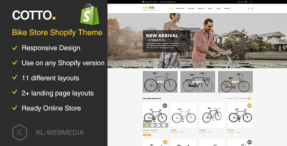 Cotto - 自行车商店Shopify主题
