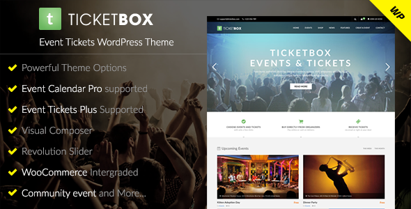 TicketBox v1.1.5 - 活动门票WordPress主题