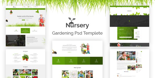 Nursery - 苗圃园艺PSD模板