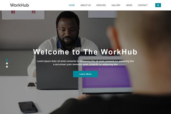 WorkHub - 商业HTML5模板