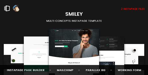 Smiley - 多用途Instapage模板