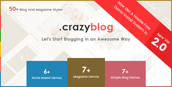 CrazyBlog v2.1 - 博客杂志WordPress主题