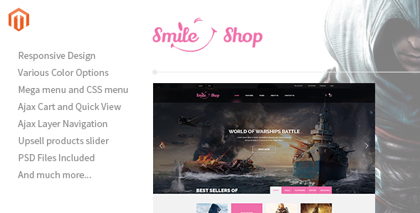 Smileshop - 多用途响应式Magento的主题