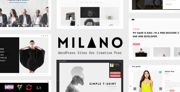 Milano - Creative Minimal Portfolio & WooCommerce