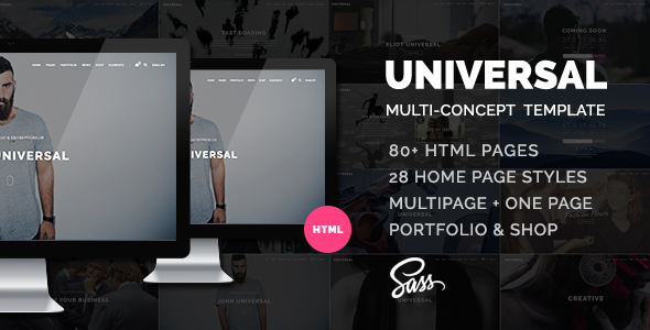 Universal - 智能多用途html5模板