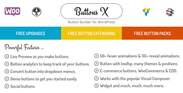 Buttons X - 强大的WordPress按钮生成器