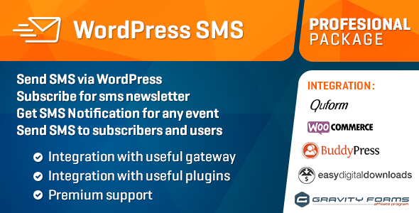 WP SMS Pro - WordPress短信插件