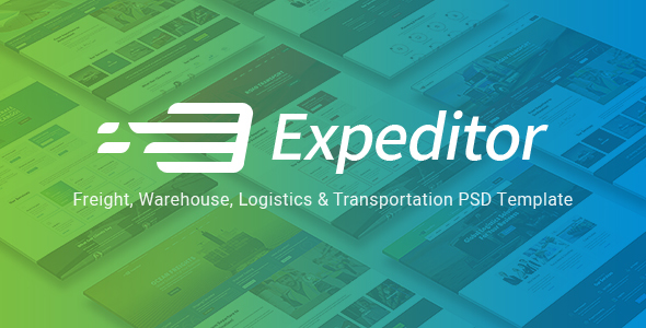 Expeditor - 物流/运输PSD模板