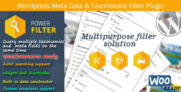 Wordpress Meta Data & Taxonomies Filter 信息分类筛选插件