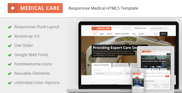 Medical Care - 响应式医疗HTML5模板