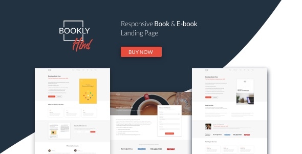 Bookly - 电子书着陆页HTML模板