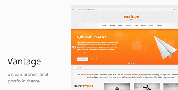 Vantage v1.4.2 - 响应式Joomla商业模板
