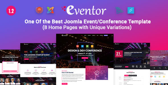 Eventor - 会议/活动Joomla模板
