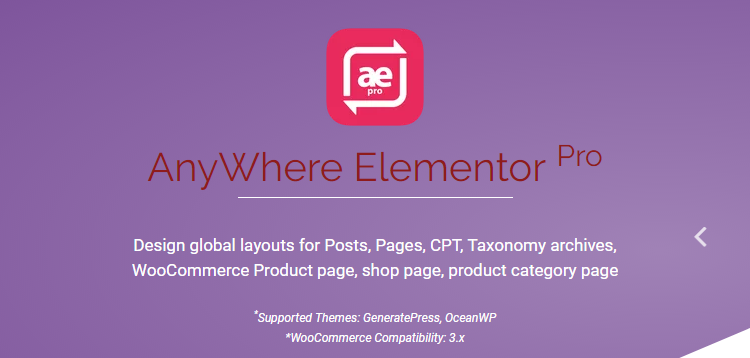 AnyWhere Elementor Pro - 全局布局编辑WordPress插件