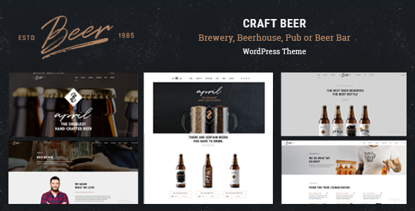  Craft Beer v1.0.4 - Brewery/Bar/Beverage WordPress Theme