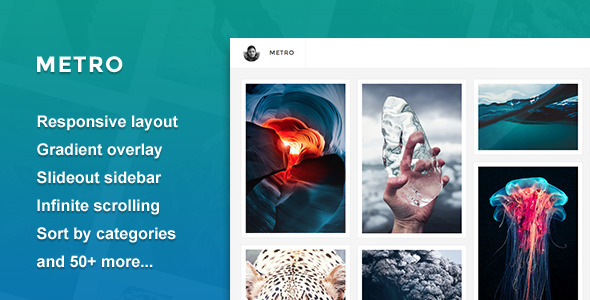  Metro - Responsive Tumblr Theme