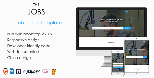 TheJobs - 求职招聘HTML模板