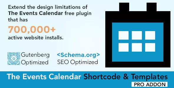 The Events Calendar Shortcode and Templates Pro