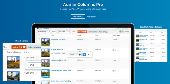 Admin Columns Pro - WordPress后台列表排序插件