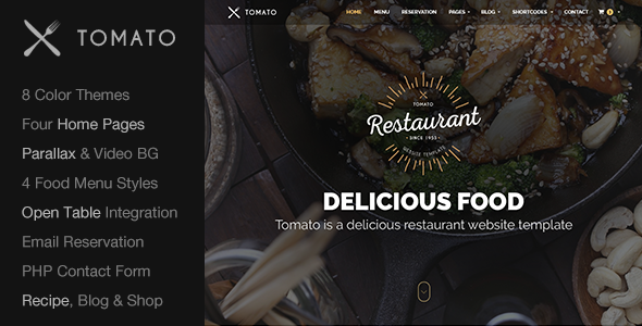 Restaurant - 响应式餐厅HTML5模板