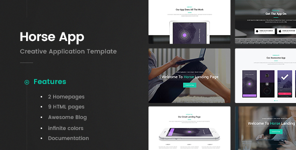 Horse App v1.0 - App应用程序HTML5模板