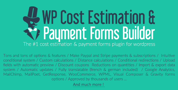 WP Cost Estimation & Payment Forms Builder - 成本计算支付表格