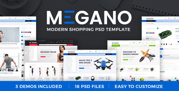 Megano - 在线商店PSD模板