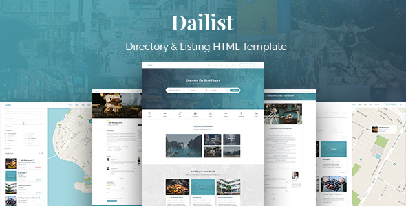 Dailist - 商家目录列表HTML模板