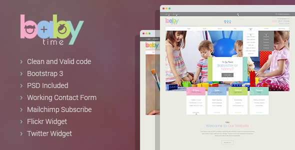 BabyTime - Babysitter & Nurse HTML Template