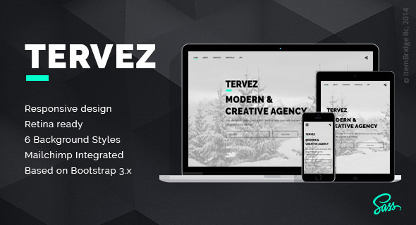 Tervez - 创意即将推出/维护HTML模板