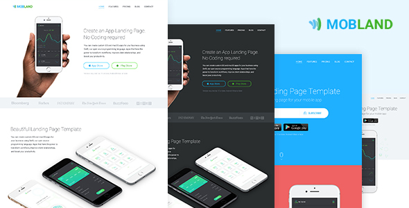 Mobland - 移动App着陆页HTML模板