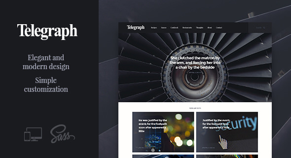 Telegraph v1.0.1 - 创意博客WordPress主题