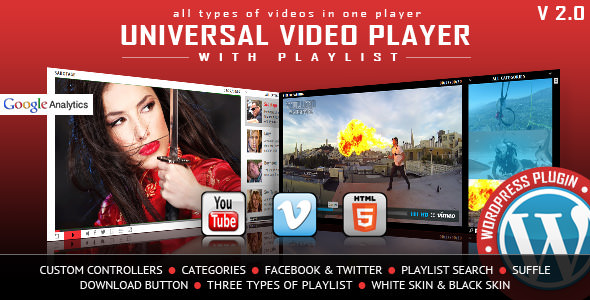 Universal Video Player - WordPress视频播放器插件