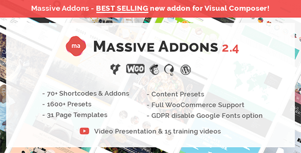 Massive Addons for Visual Composer 扩展包插件