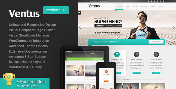 Ventus v2.1 - Business WordPress Theme