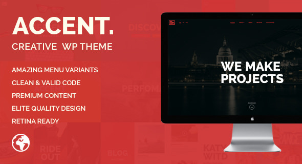  Accent v1.1.1 - Creative Responsive WordPress Theme