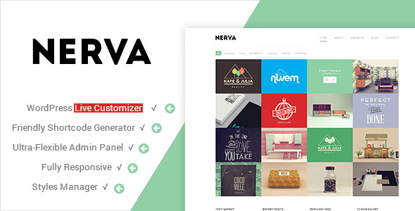 Nerva v1.2.1 - 高级作品展示WordPress主题