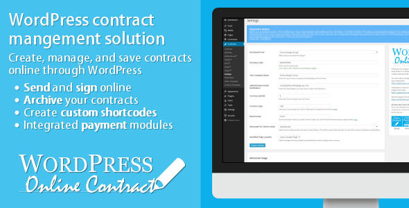 WP Online Contract 在线合同内容管理签名插件