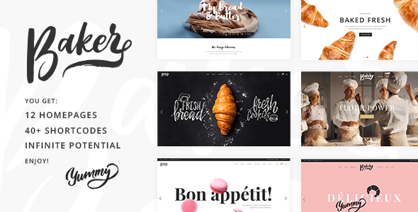  Baker v1.2 - bakery/cake shop WordPress theme