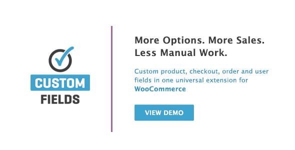 WooCommerce Custom Fields 商店自定义字段插件