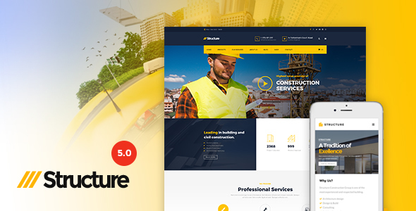 Structure - Construction WordPress Theme