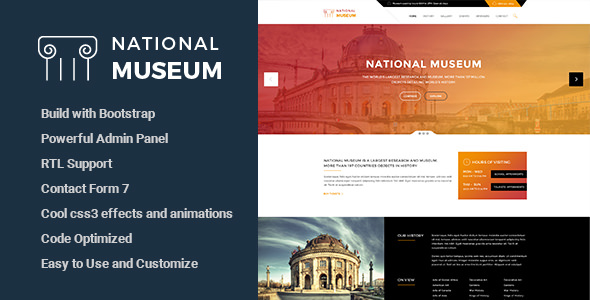 Museum - 响应式WordPress主题