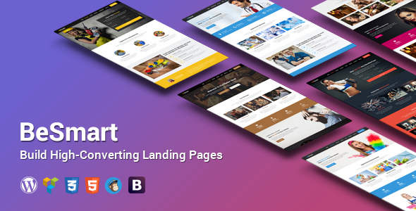 BeSmart - Converting Landing Page WordPress Theme