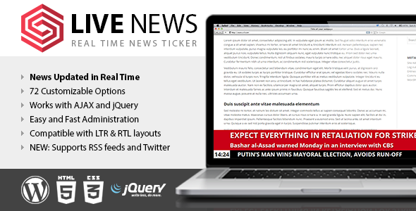 Live News - Real Time News Ticker