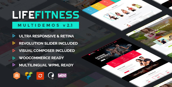 Life Fitness v2.5 - 健身体育WordPress主题