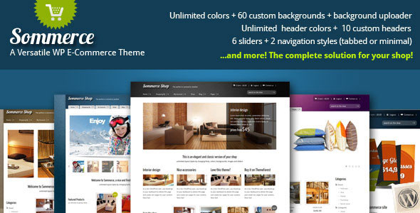  Sommerce Shop v3.2.0 - e-commerce WordPress theme