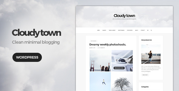 Cloudy Town v1.1 - 清新博客WordPress主题