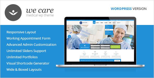 We Care - 医疗健康WordPress主题