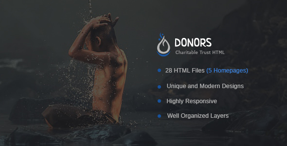 Donors - 政府公益HTML模板